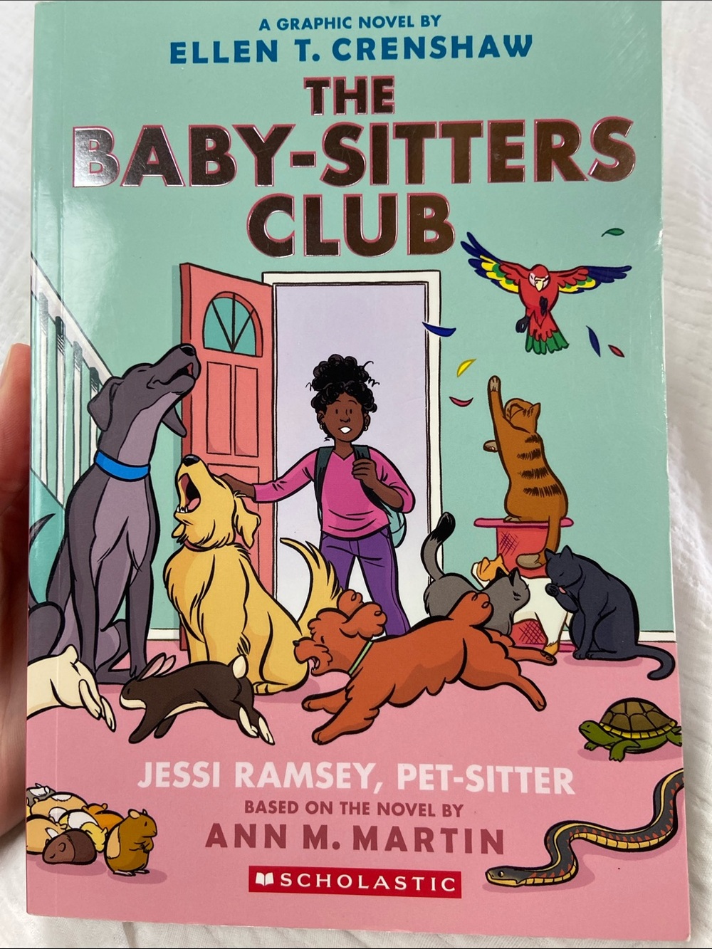 The eighteenth grafic novel of the babysitters club Jessi Ramsey pet sitter